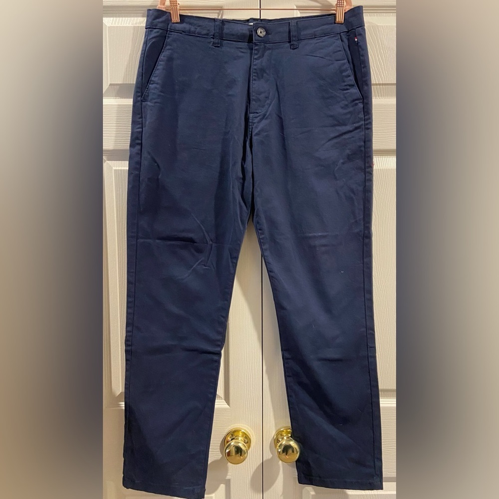 U.S. Polo Assn Men's Chino Trousers 36R Navy Blue Regular Fit